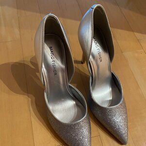 Marc Fisher's Chrysta2 Silver Heels in Size 7.5